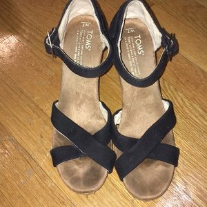 Size 7 Toms wedge Sandals